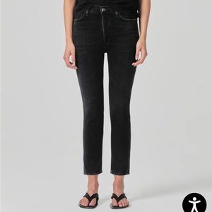 Agolde Riley Highrise Straight Crop